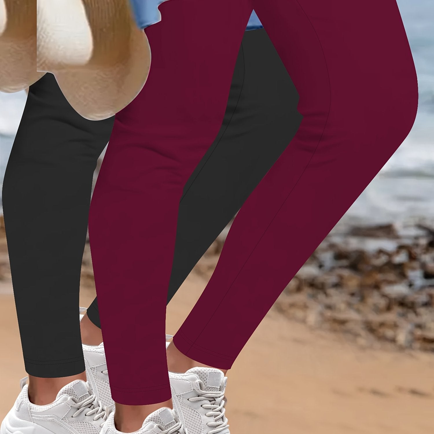 Plus Size Leopard Print Skinny Leggings High Waist Cropped Pants