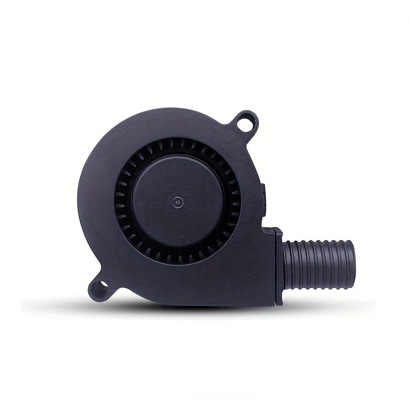 Mini Blower Fan 5015 USB Powered Silent Turbo Circular Air Outlet Black Plastic Compact
