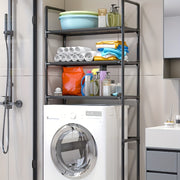 Stainless Steel Storage Rack 3-Tier Waterproof Easy to Clean for Bathroom Laundry Balcony