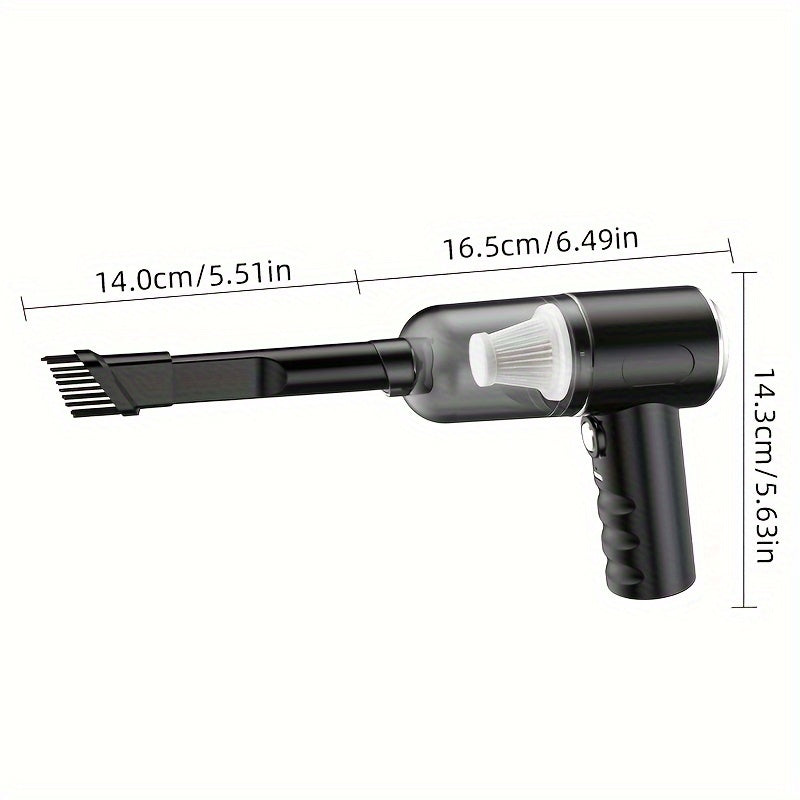 Mini aspiradora de coche inalámbrica 12000Pa, recolector de polvo de mano, portátil con accesorios