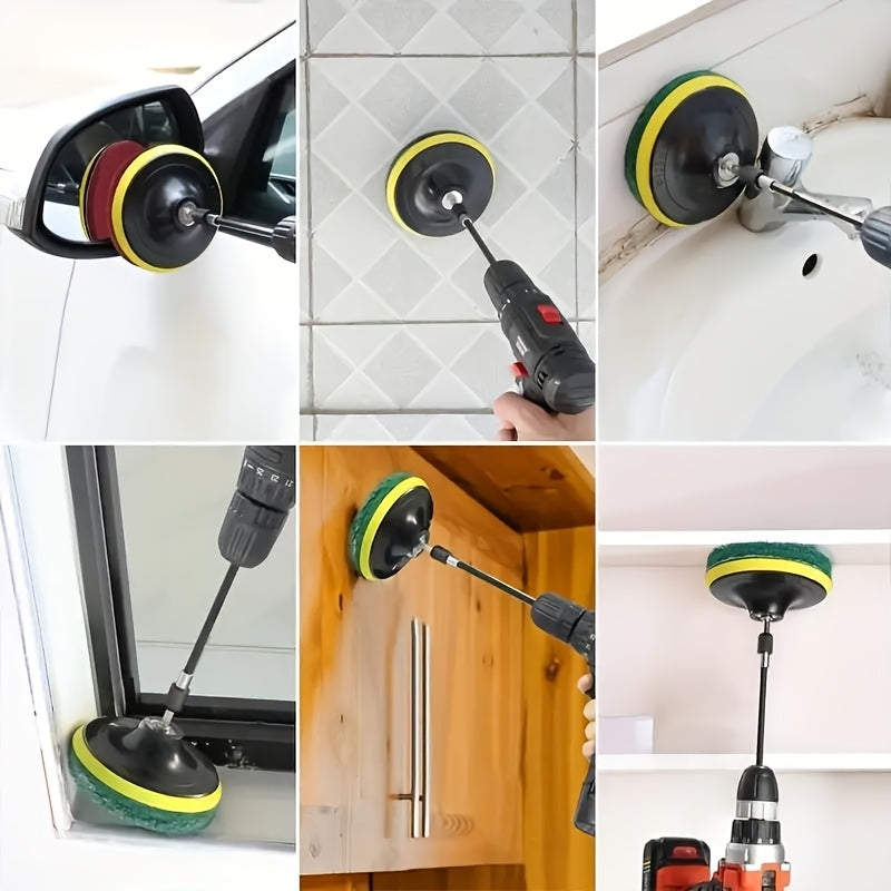 Elektr tozalash to'plami 22 ta bo'lakli ko'p maqsadli burg'ulash cho'tkasi uchun tozalash uchun mo'ljallangan uchun hammom, oshxona, avtomobil