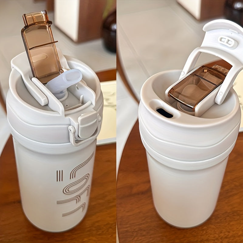 Taza de agua de viaje de acero inoxidable de gran capacidad, aislada, para bebidas calientes y frías