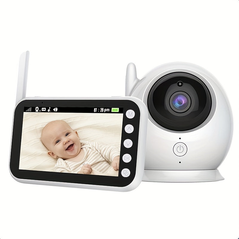 Video Monitor with 1080P Camera 11.43cm Display Two-Way Talk Temperature Display