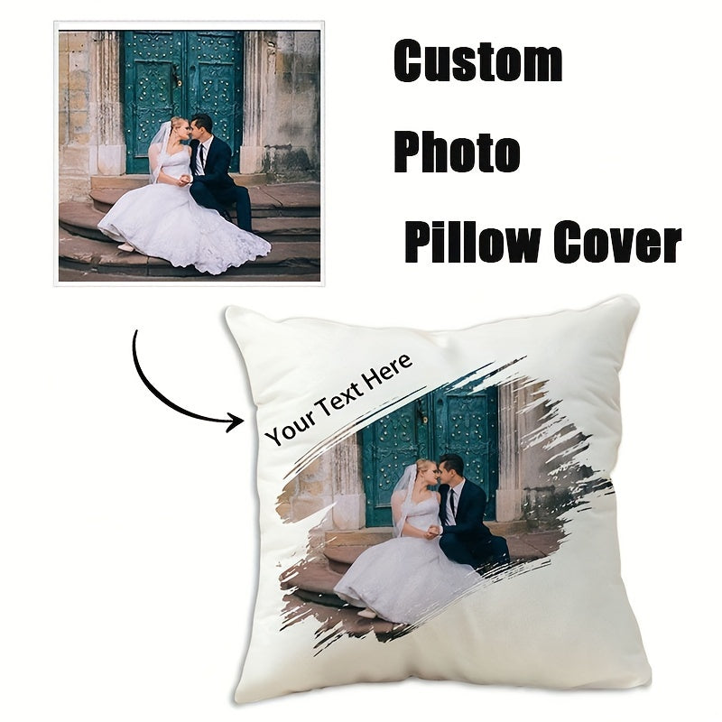 Personalized Pillow Cover for Home Decor Festive Pattern 45.72x45.72 cm