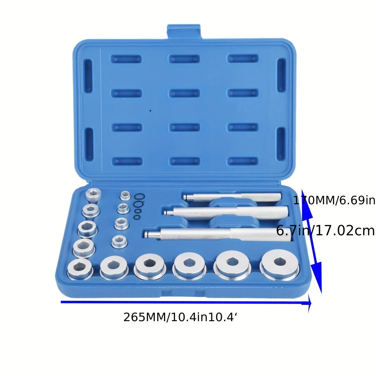 17PCS Bearing Race and Seal Driver Set Heavy Duty Aluminum Rust Resistant Wheel Axle Bushing Tool