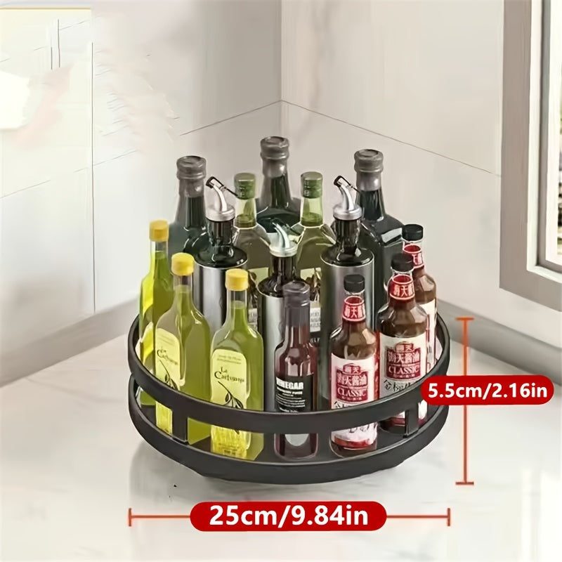 Po'lat ziravorlar tokchasi, oson kirish uchun sozlanadigan qatlamlar masofasi, elektr energiyasi talab qilinmaydi. Zamonaviy oshxona tashkilotchisi 360 daraja aylanadi, ziravorlar, yog'lar, sirka va souslarni saqlash uchun mukammal.