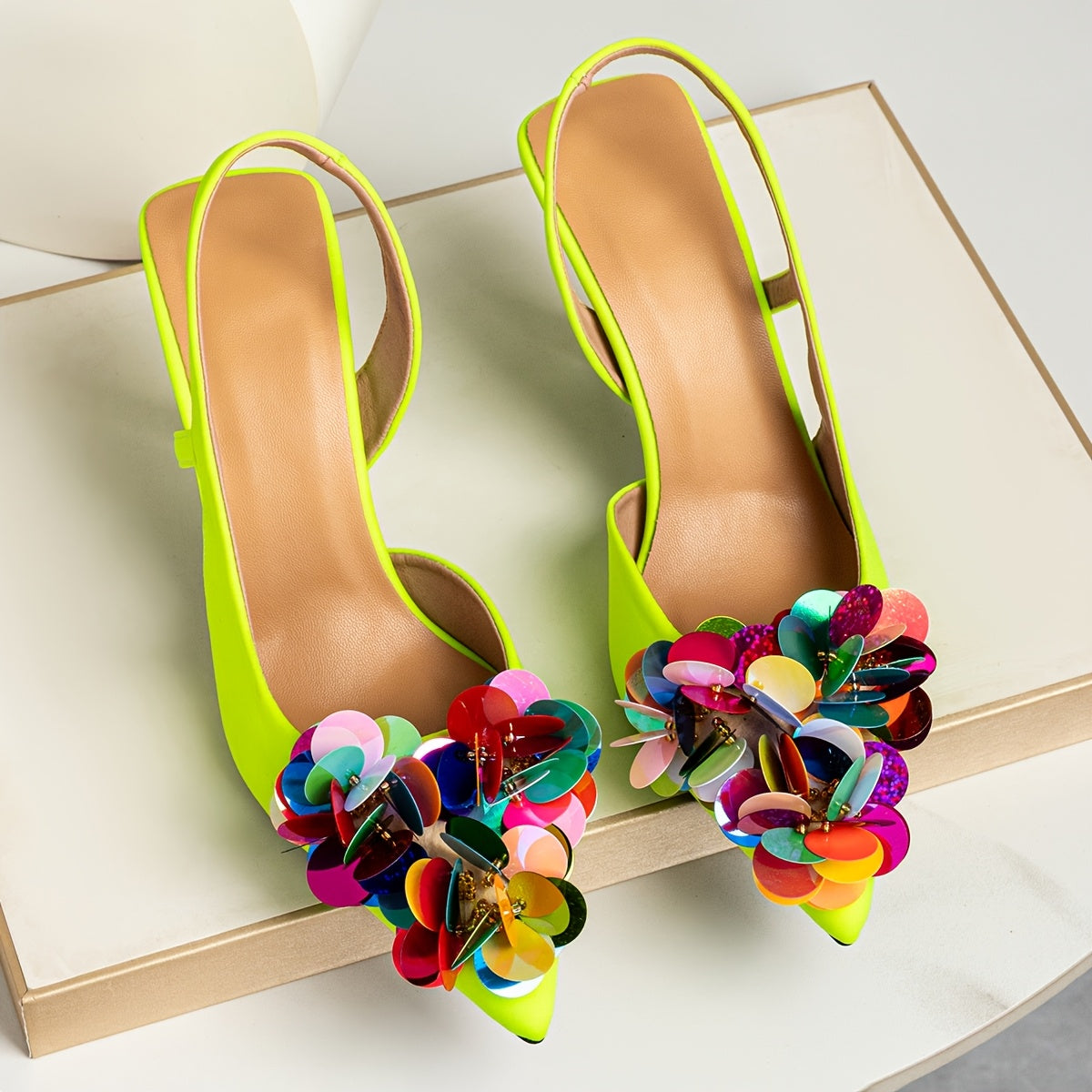 Women's Leather Pointed-Toe Mid-Calf High Heels for Party and Dinners