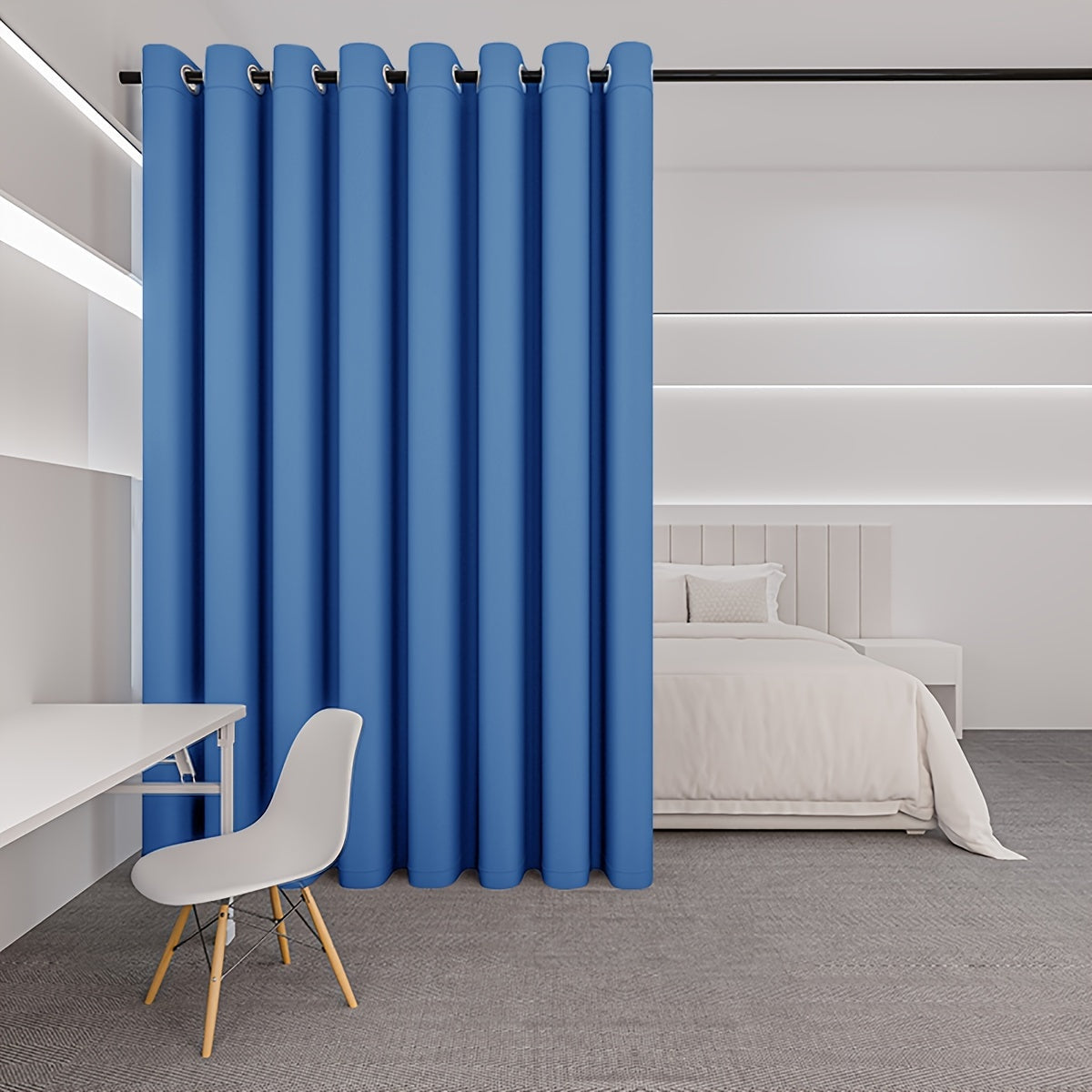 Blackout Room Divider Curtain for Living Room Bedroom Wall Privacy Grommet Panel