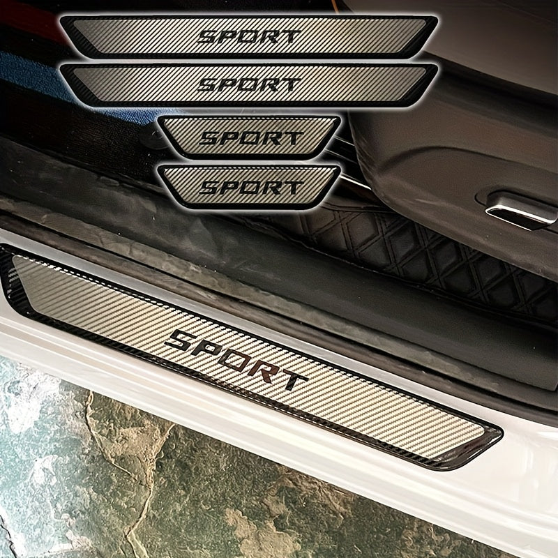 4 Pcs Stainless Steel Anti Scratch Wear-Resistant Door Threshold Protection Strips