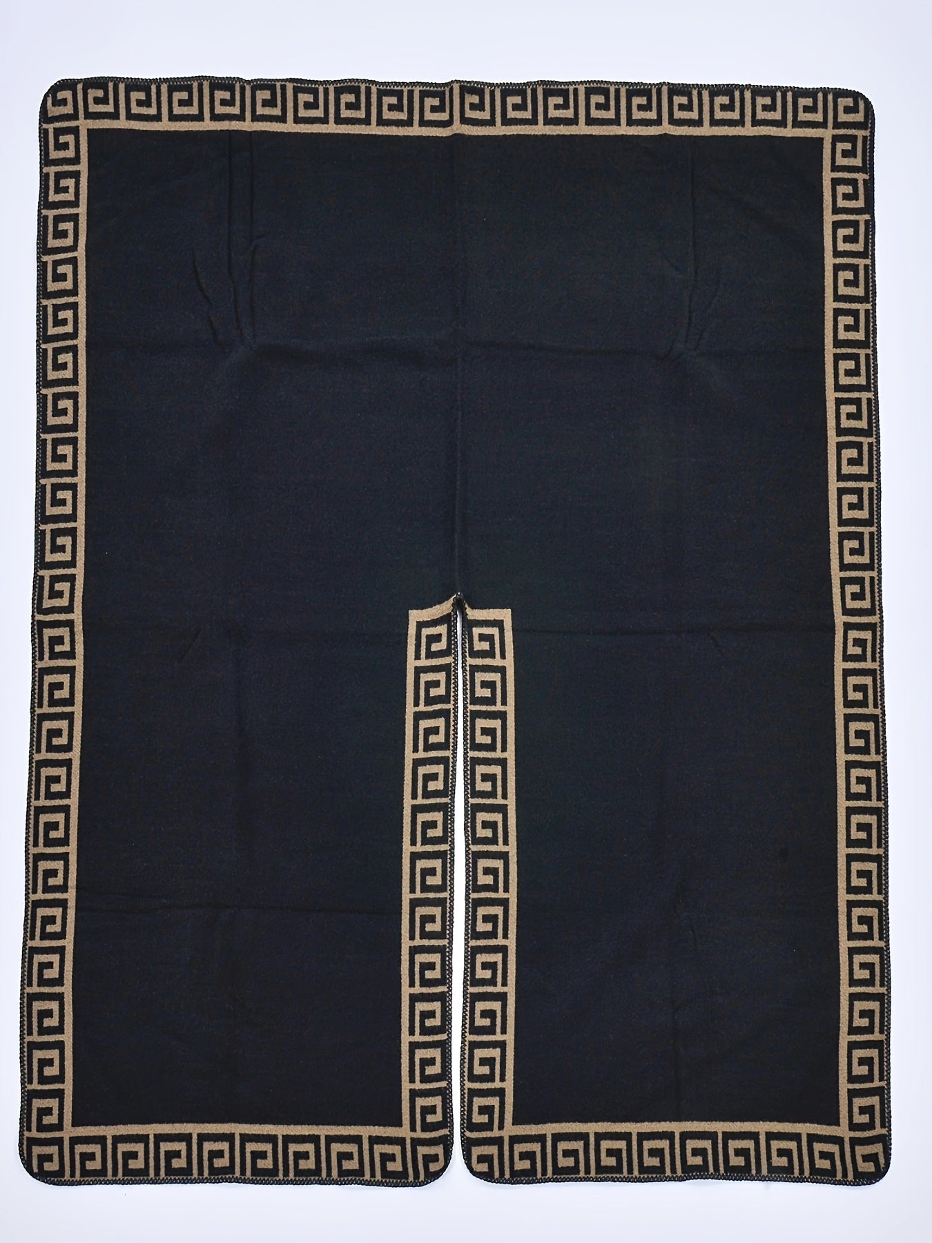 Plus Size Geometric Print Sleeveless Cardigan for Fall Winter