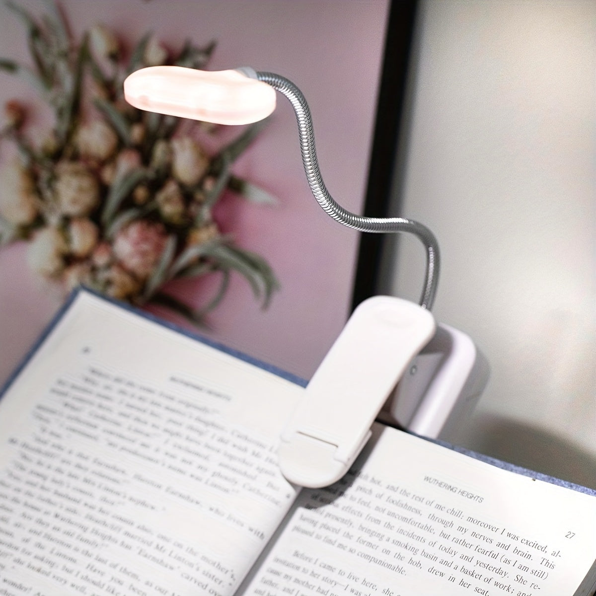 Adjustable Clip-On Book Light for Reading and Camping