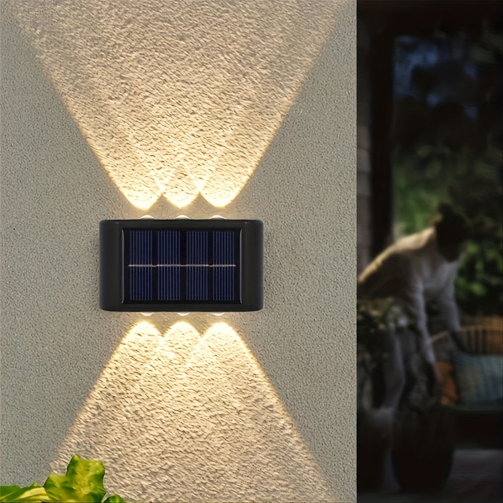 Solar Wall Light Outdoor Garden Landscape Wall Lamp No Wiring Needed
