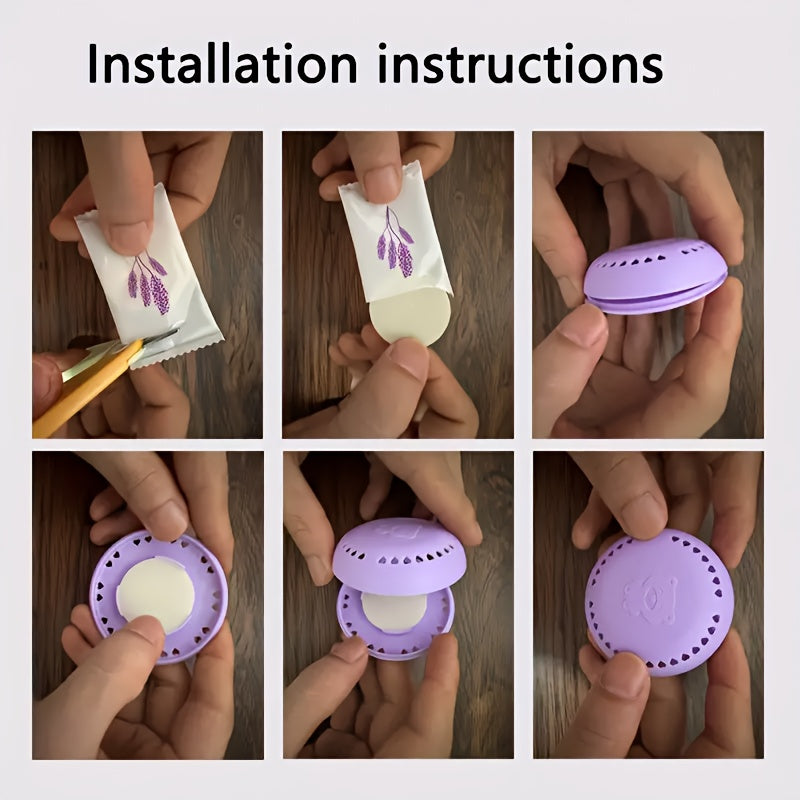 10 Blooming Breeze Air Freshener Tablets Cherry Blossom Lavender Long-Lasting Deodorizer for Home Car Closet