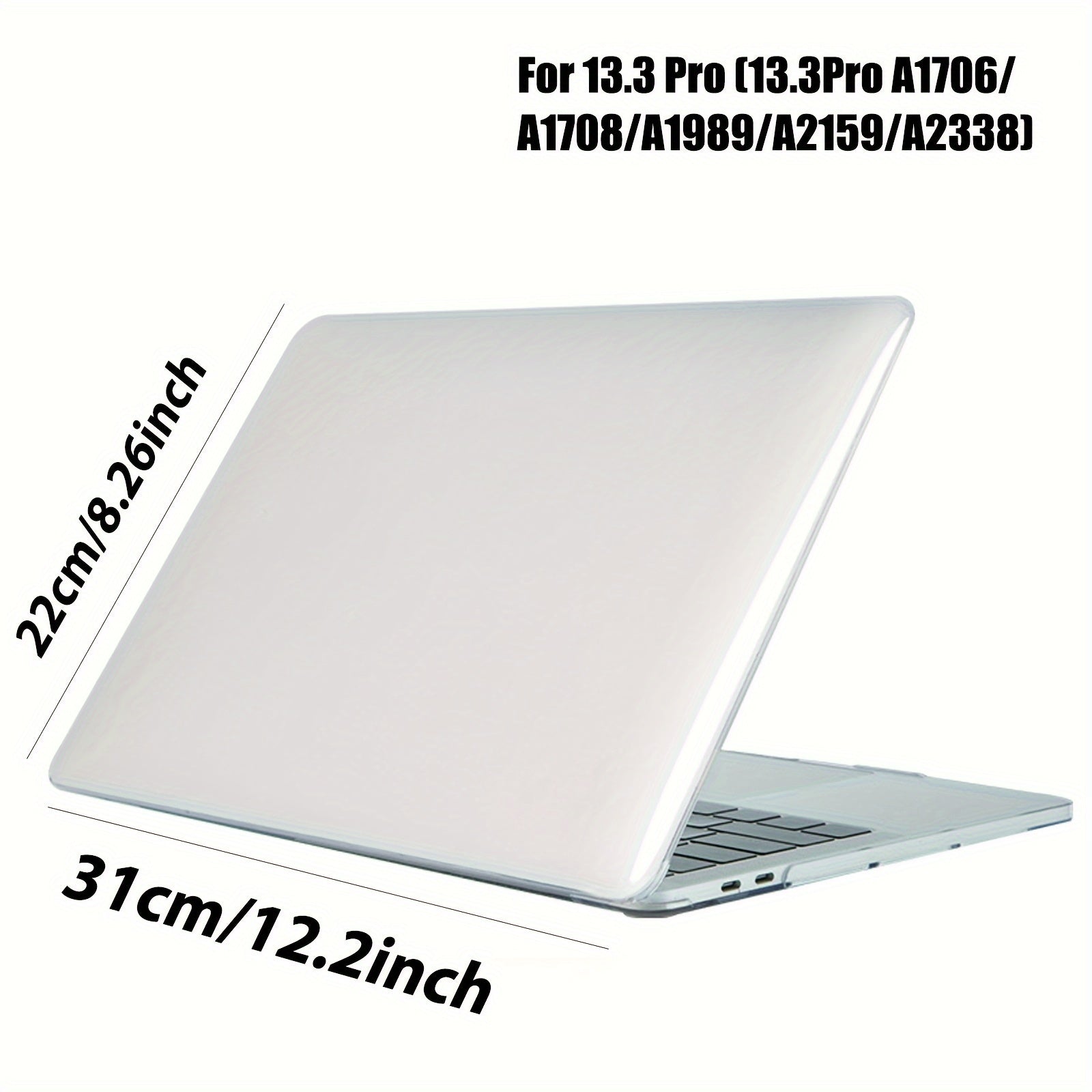 Waterproof Soft Plastic Laptop Case for MacBook Air/Pro 13.3/13.6 Dustproof Non-Slip