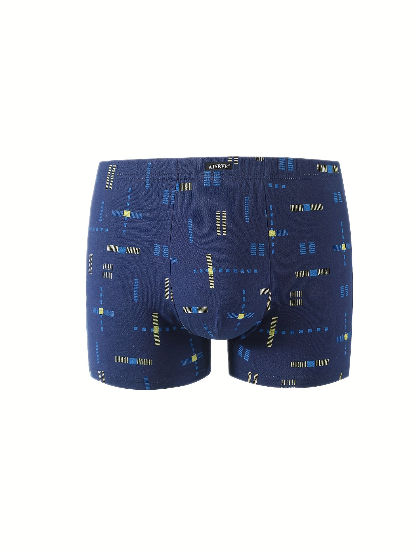 Erkaklar uchun yumshoq, nafas oladigan paxta boxer shortlar to'plami, turli ranglar va naqshlarda.