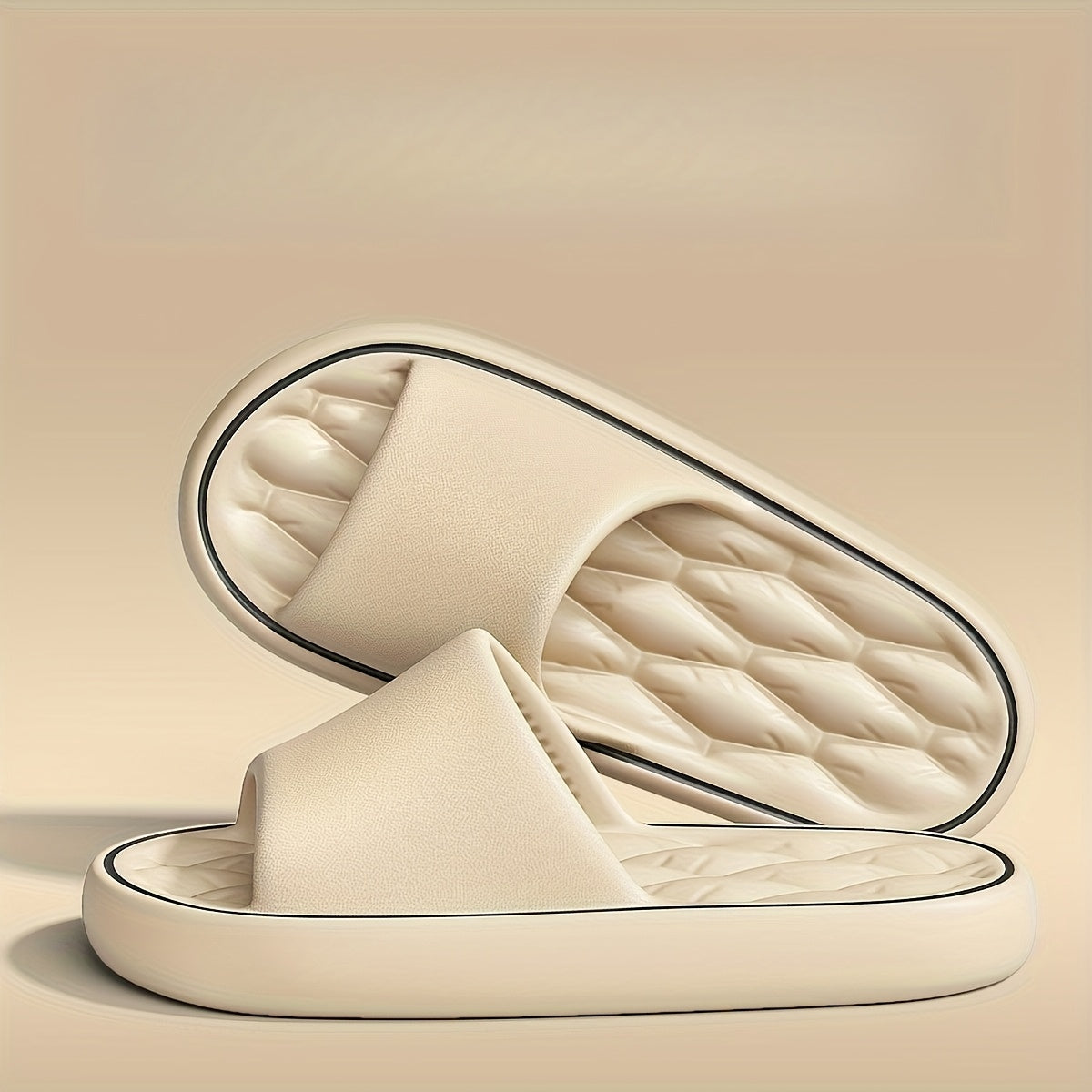 Men Women Soft Bottom Slippers Lightweight EVA Indoor Bathroom Shoes