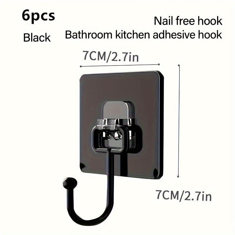 Heavy Duty Self Adhesive Wall Hooks for Multipurpose Use