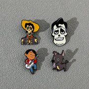 Set of 5 Cartoon Animal Brooches Enamel Pins Metal Jewelry for Backpacks Clothing Accessories