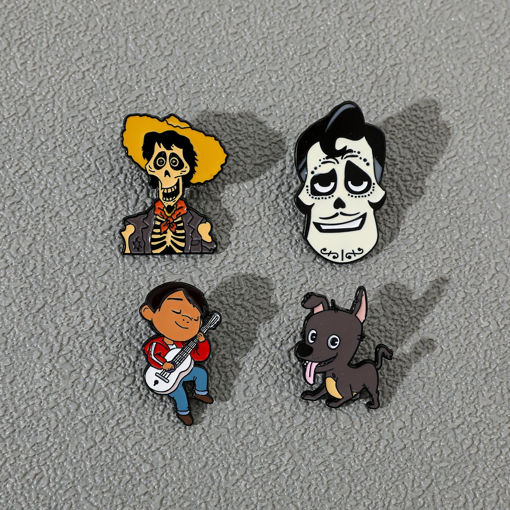 Set of 5 Cartoon Animal Brooches Enamel Pins Metal Jewelry for Backpacks Clothing Accessories