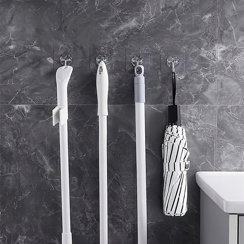 Waterproof Wall Hooks for Kitchen and Bathroom, 10 Pieces