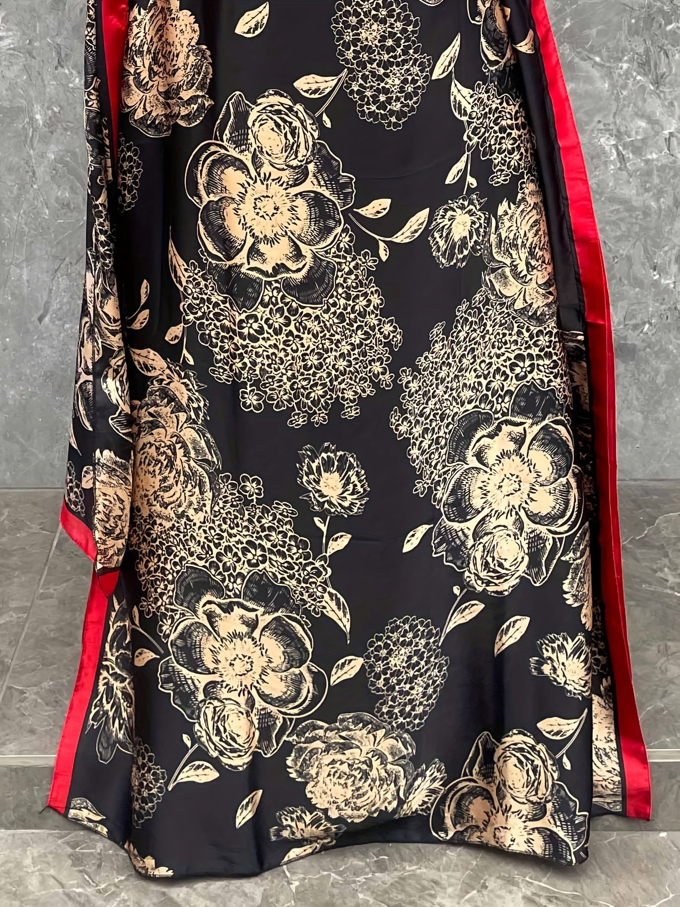 Plus Size Leopard Print Maxi Dress with Matching Headscarf Casual Summer Beach