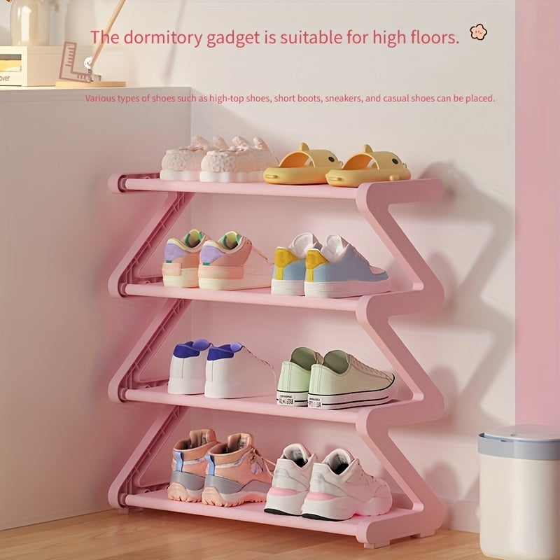 Narrow Multi-Layer Shoe Rack for Small to Medium Shoes Space-Saving Organizer