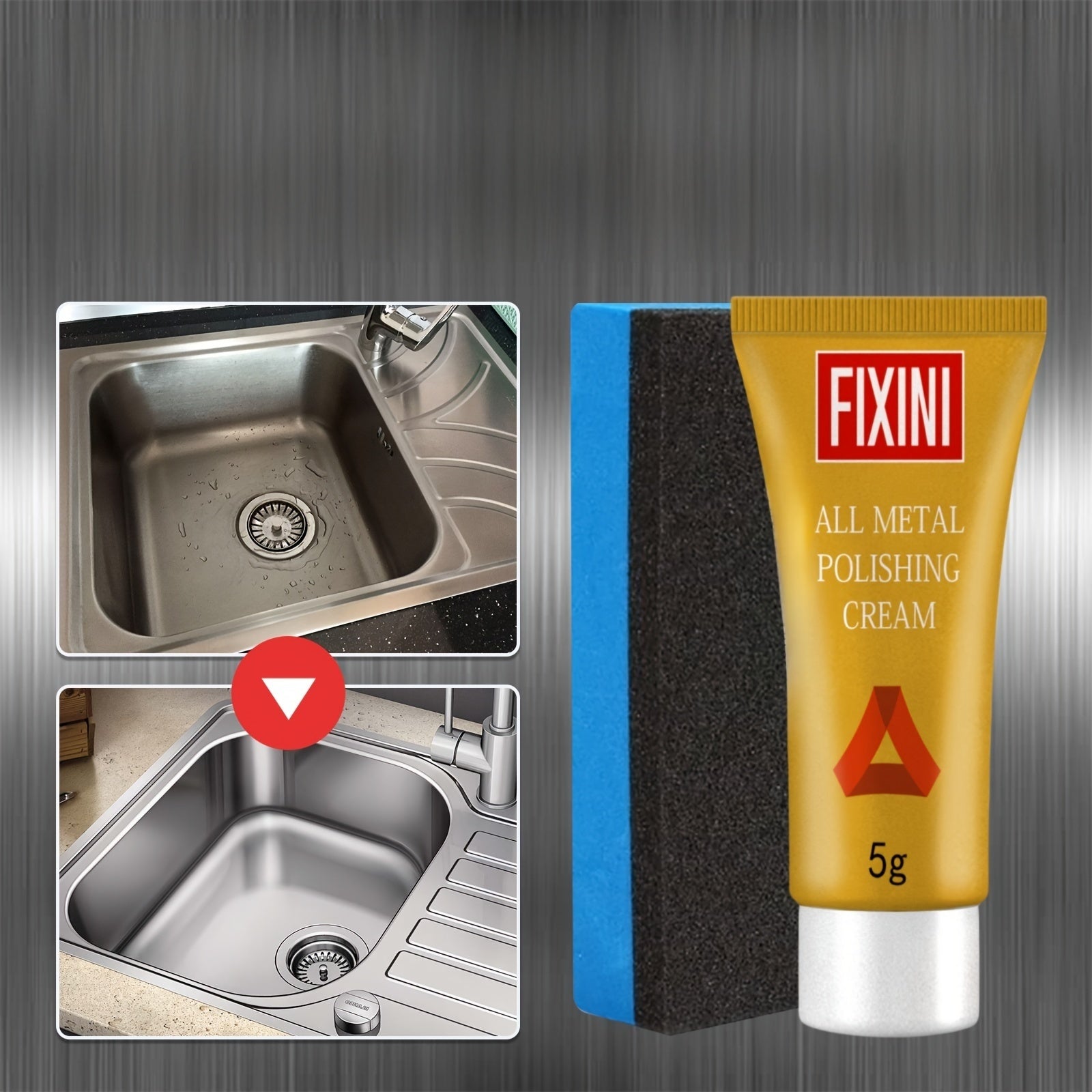 Metal Polishing Paste Rust Remover Cleaning Gel for Kitchen Copper and More