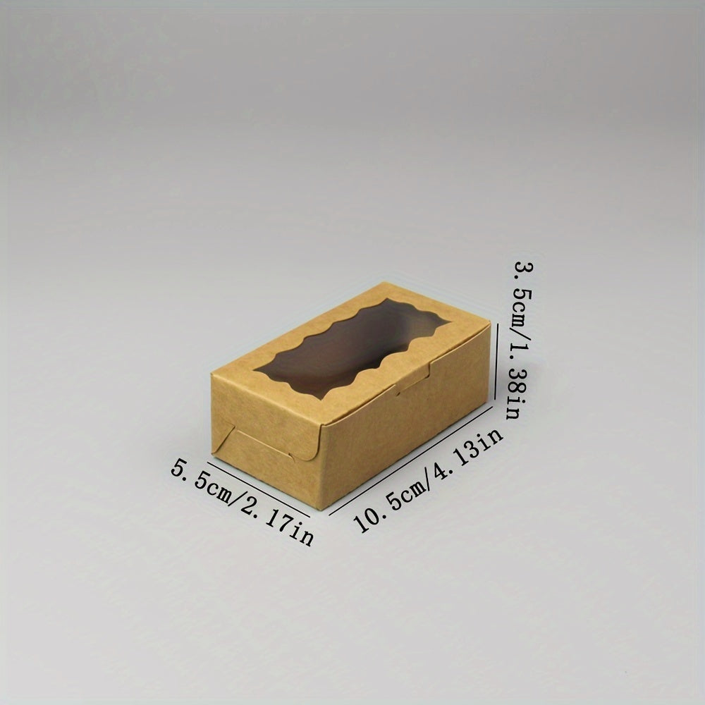 Set of 20 Clear Window Bakery Boxes for Cookies Cupcakes Bread Takeaway