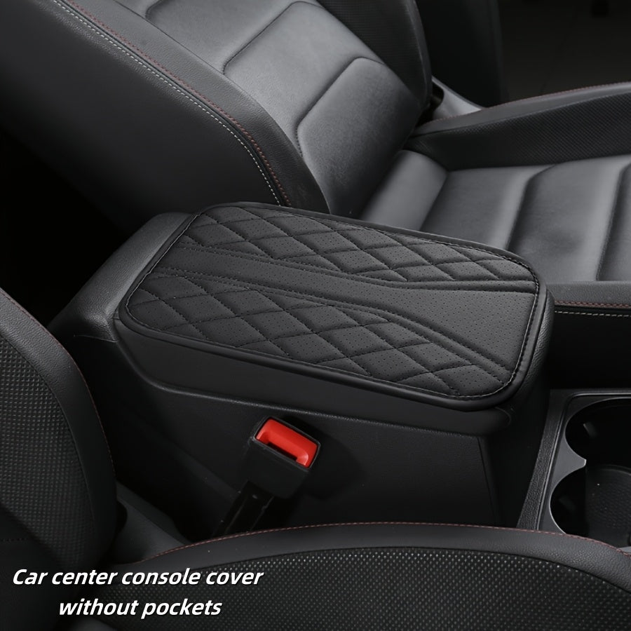 Universal Car Armrest Pad Heightening Scratch-Proof Storage Pocket