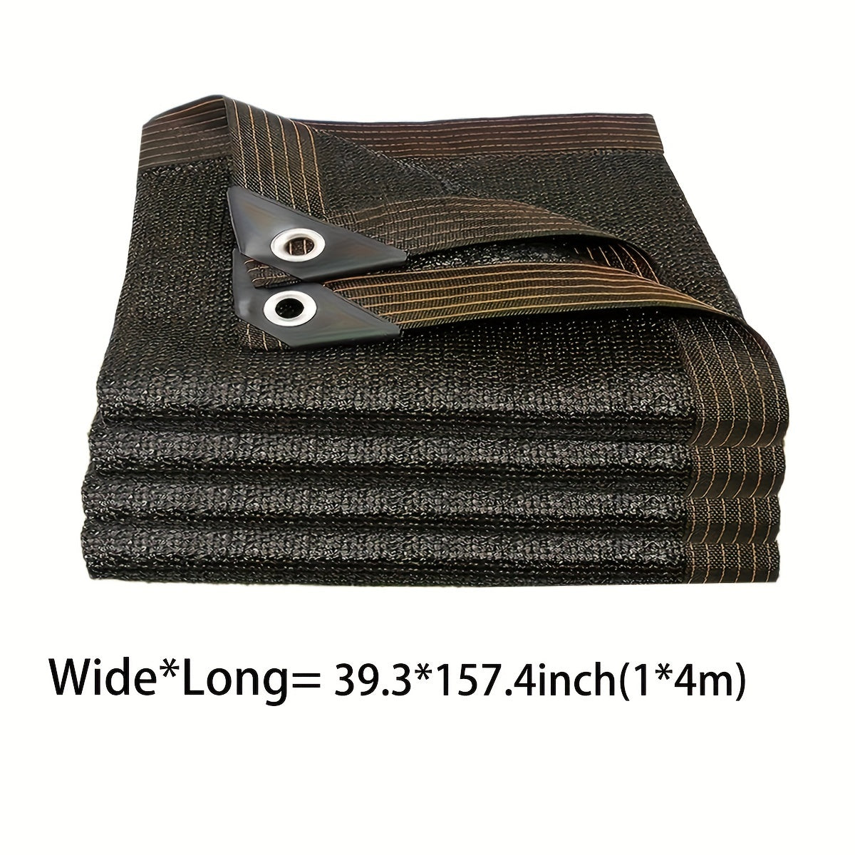 Rectangular Sunshade Net for Courtyard Balcony Garage Backyard Pool Lawn Outdoor Privacy Black 81-90% Shade