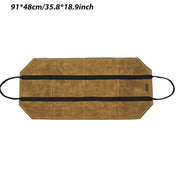Heavy-Duty Canvas Firewood Carrier Bag with Handles for Fire Pit Camping Outdoor