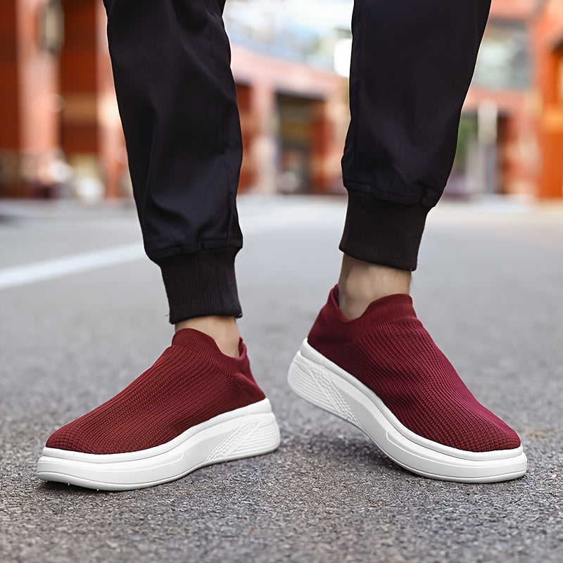 Men's Breathable Slip-On Sneakers for Casual and All-Season Wear