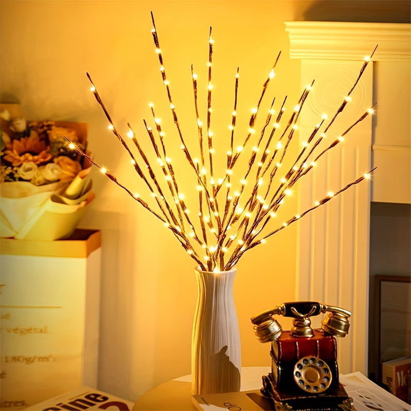 20LED Tree Branch Lamp Indoor Decorative Fairy Lights for Festive, Wedding, Ramadan Eid, Valentine's Day