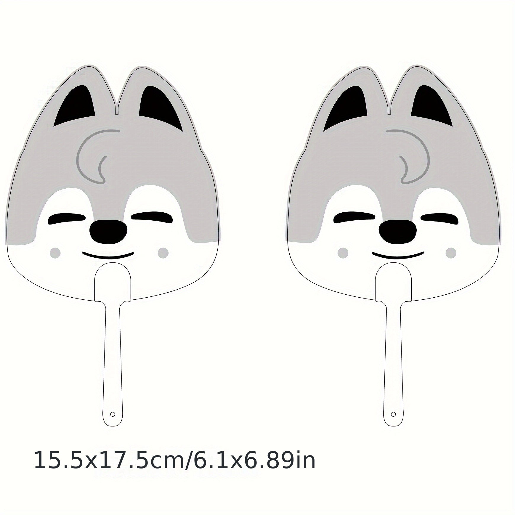 Mini Plastic Handheld Fan 15.49x17.27cm Portable Personal Cooling Gift for Events