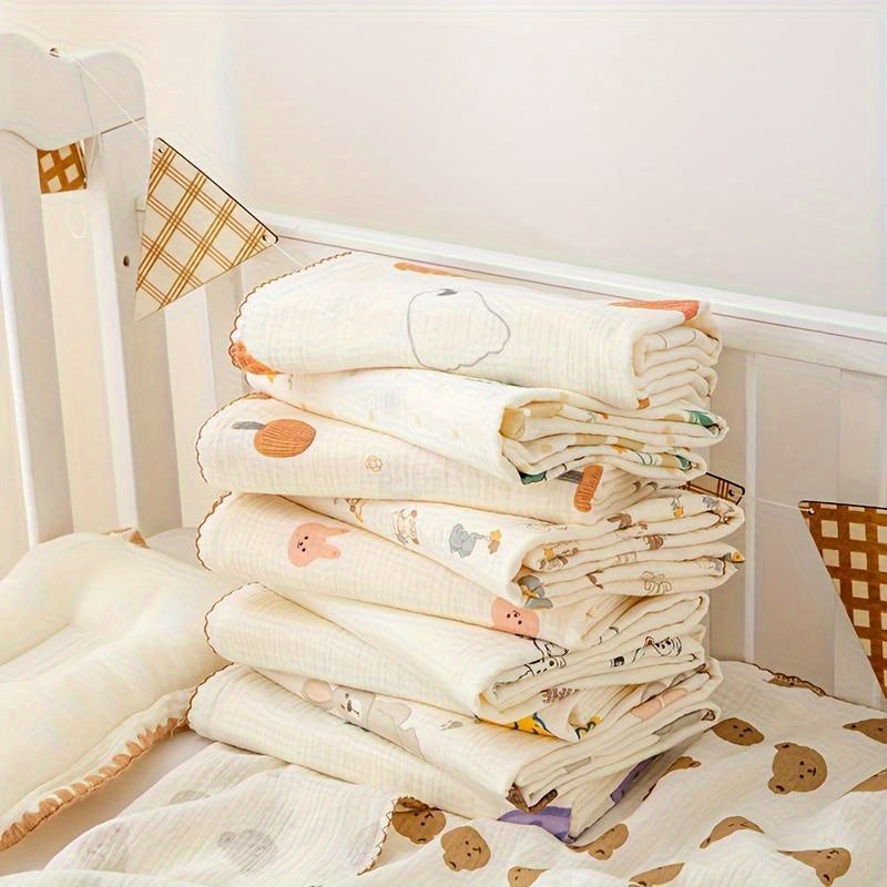 Infant Summer Thin Quilt Cover Breathable Full Gauze Wrinkle Cloth Air-Conditioned Room
