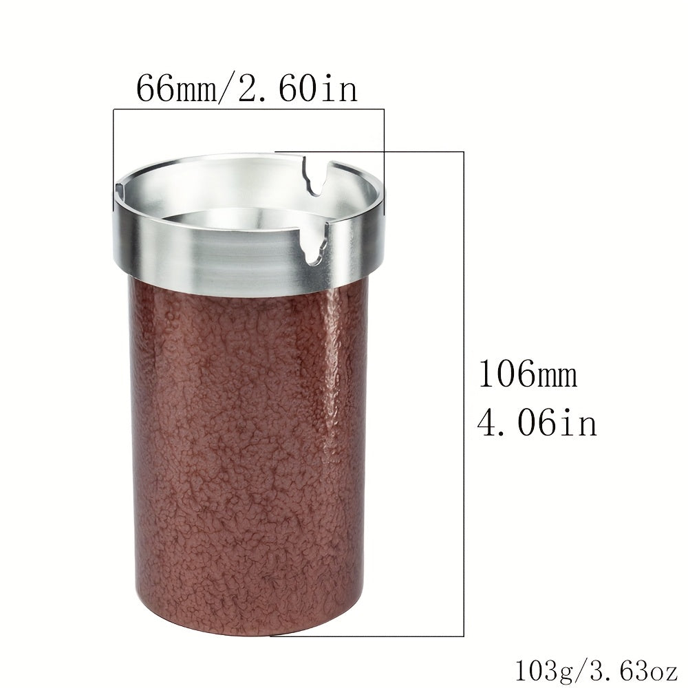 Unisex Aluminum Alloy Gold Ashtray Smoke Coupon Holder Durable