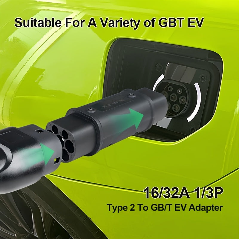 Adaptador de vehículo eléctrico de Type 2 a GBT estándar chino 32A convertidor de cargador