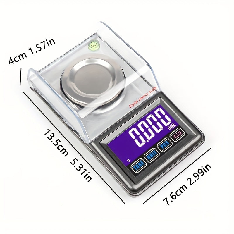 Digital Milligram Scale 20g 30g 50g Touch Screen Jewelry Carat Measurement
