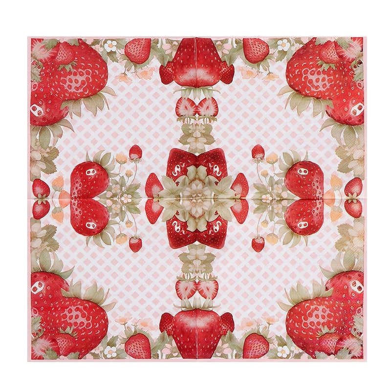 40 Pack Tri-Fold Disposable Christmas Napkins Santa Print Holiday Party Dining