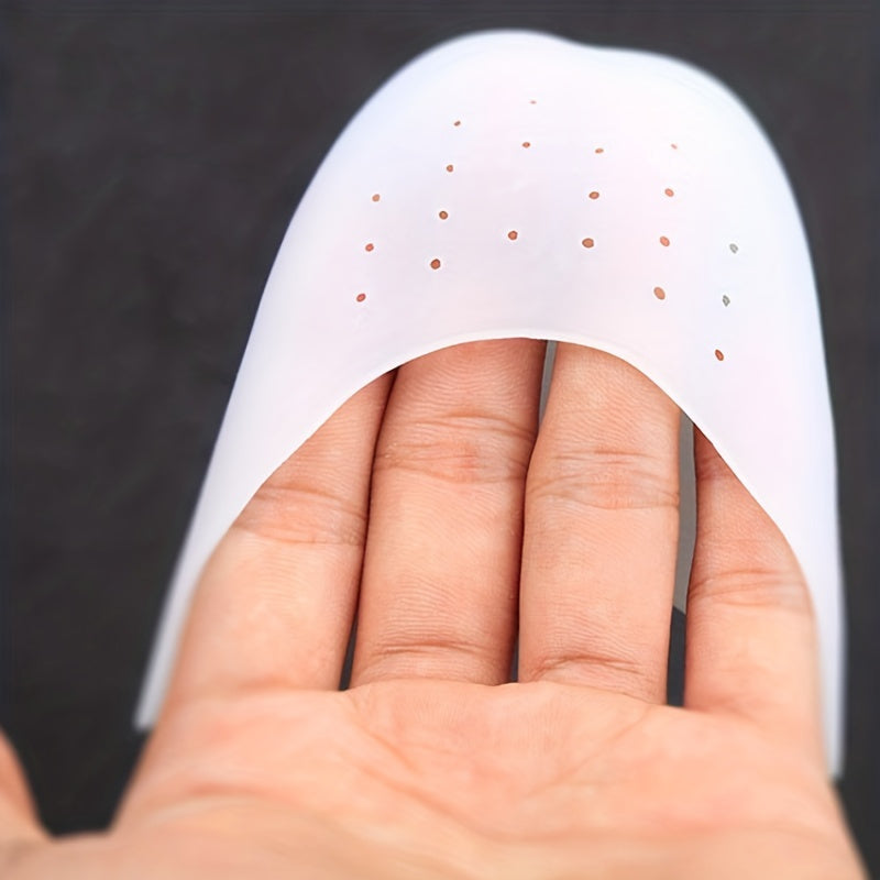 Girls Silicone Ballet Pointe Shoe Protectors 2/4 Pairs Soft Padded Toe Guards White Yellow