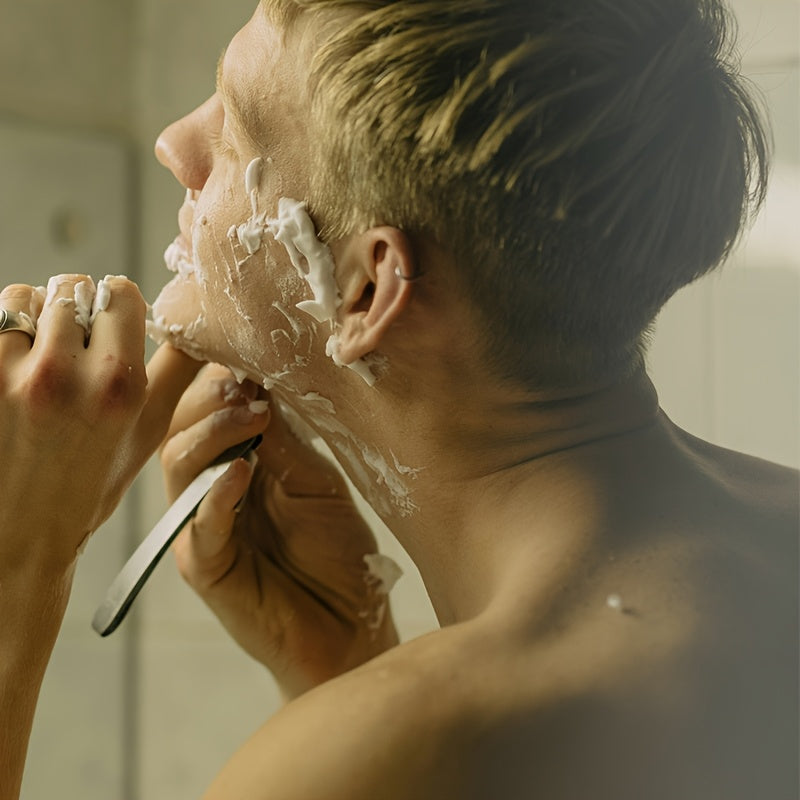 Men's Shaving Razor with 12 Heads, 5-Layer Knife Holder, Reusable Blade