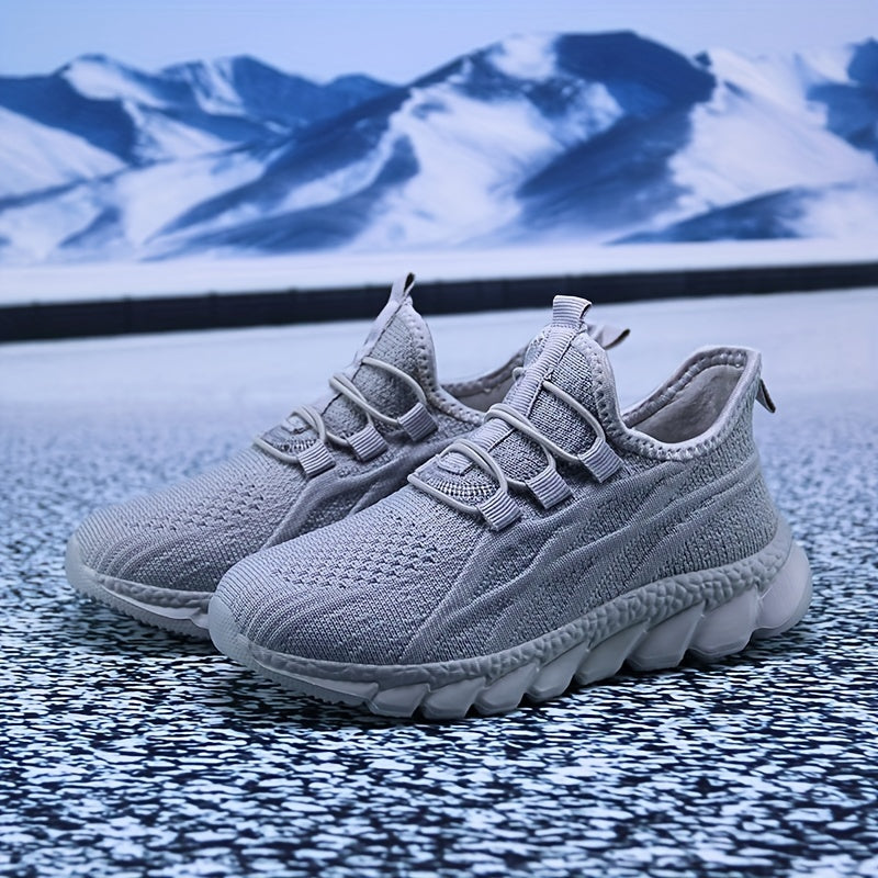 Мужские легкие кроссовки-слипоны для прогулок на улице осенью и весной