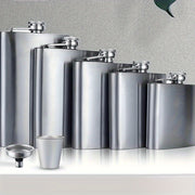 Stainless Steel Flask for Wine Whiskey Vodka Gift for Holidays or Father's Day