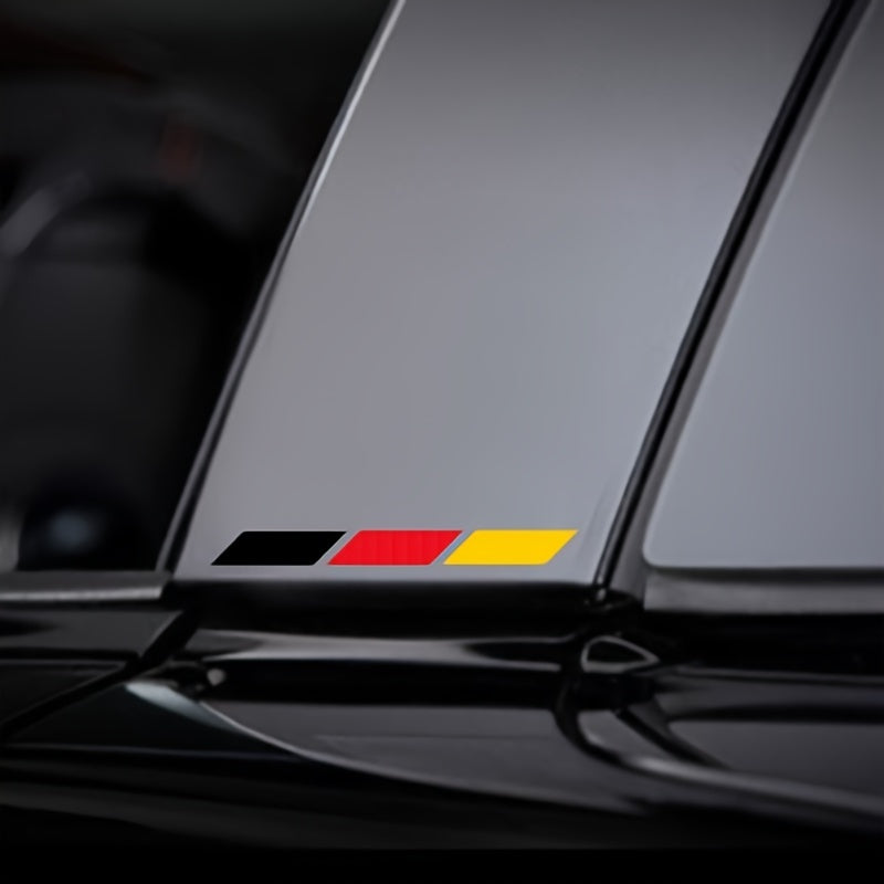 Tri-Color Pinstriping Tape for B-Pillar Scratch-Resistant Decorative Sticker