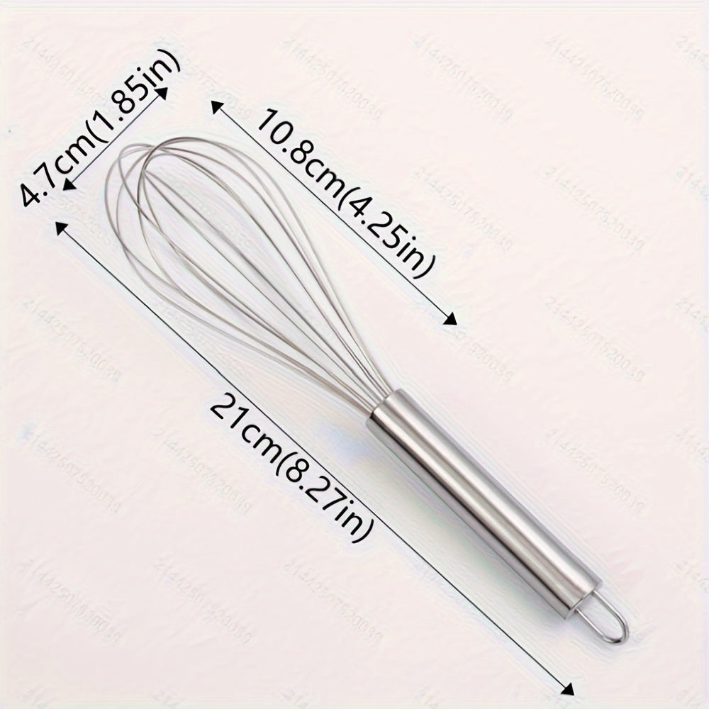 Stainless Steel Whisk Small Manual Egg Beater Handheld Mixing Tool