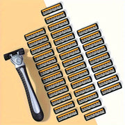 Replaceable 3-Layer Stainless Steel Safety Razor Blades for Men