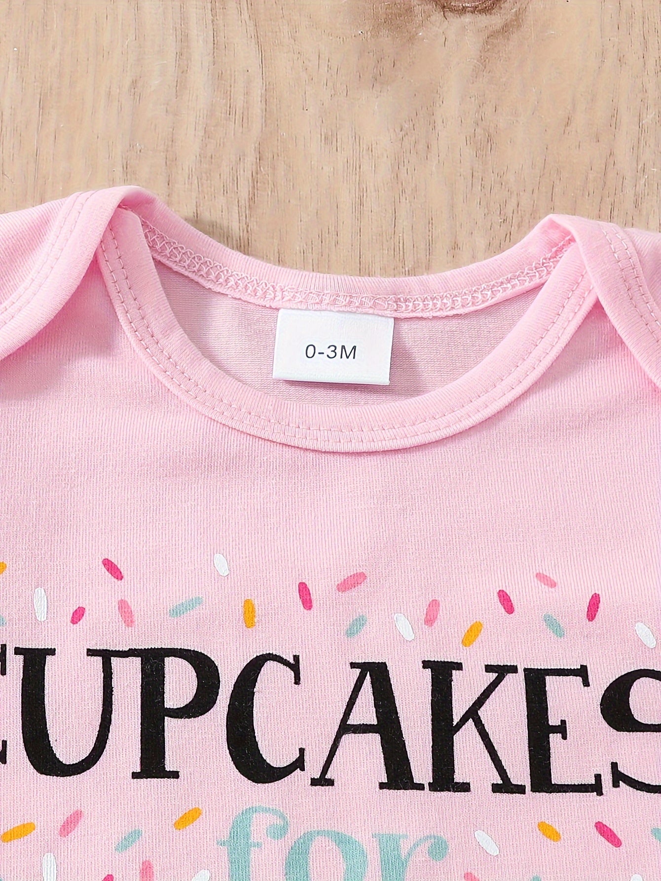 Set of 6 Baby Girl Cartoon Cake and Donut Rompers Short Sleeve Cotton Spring Summer