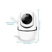 Cámara de seguridad HD 1080P para interior y exterior con PTZ, visión nocturna, detección de movimiento, audio bidireccional, Wi-Fi, compatible con smartphone