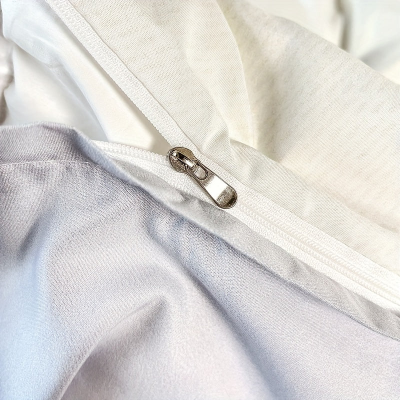 Pastoral Flower Print Duvet Cover Set with Pillowcases Soft Comfortable Bedding