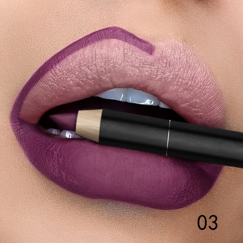 Lápiz de perfilador de labios mate para mujer, de larga duración, tono baya, 1 pieza

Source:
Women Matte Lip Liner Pencil, Long Lasting, Berry Tone, 1 Piece